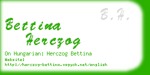 bettina herczog business card